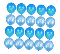 DECHOUS 20 Pièces Carte Ballon Enseignement Décorations Terre Lumière Ballons Scolaires Décorer