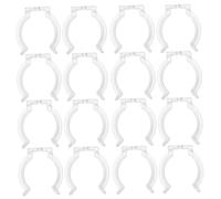 DECHOUS 20 Pièces Pince pour lampe fluorescente clips de montage pour tubes au néon clip de fixation du tube de lampe tube fluorescent panier d'ampoule clips de lumière de corde Plastique