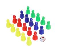 DECHOUS 20 Pièces pour Jeu de Société en Plastique Léger et Réutilisable, Accessoires Colorés pour Jeu de Plateau Adaptés aux Parties et Réceptions