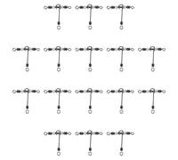 DECHOUS 20 pièces Shape Luminous Fishing Swivels Connector with Pearl Beads Rolling Swivel Accessories for Saltwater and Freshwater Fishing