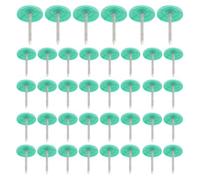 DECHOUS 200 Pièces Clous de Toiture Performance Isolation Améliorée Capuchon Plastique Rond Vert 35mm Usage Fixation pour Fixation Panneaux Isolants et Feutre de Toiture