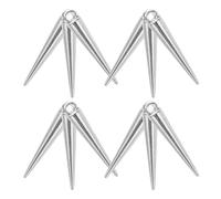 DECHOUS 20pcs Pendentifs Coniques Délicats en Alliage de Zinc Argenté pour Femmes, Breloques Élégantes pour Décoration Diy, pour Usage Quotidien et Mariage