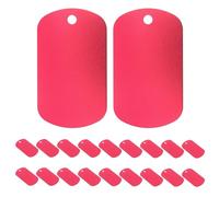 DECHOUS 20pièces Lot de Médailles Vierges pour Chien Métal à Graver avec Nom et Numéro Téléphone Accessoires Colliers Chiot