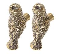 DECHOUS 2pcs Boutons de Meuble Hibou en Laiton Vintage Résistants la Rouille Prise Confortable pour Armoire et Commode Décoration Créative