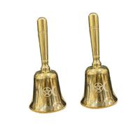 DECHOUS 2pièces Cloche De Main Vintage Laiton pour Rituels Et Accessoire Wiccan pour Décoration Altar Et Maison