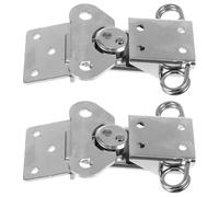 DECHOUS 2pièces Loquet à Bascule pour Boîte à Outils Verrou à Ressort Robuste Fermeture Sécurisée pour Caisse de Rangement Finition Lisse et Montage Facile