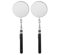DECHOUS 2pièces Miroir Inspection Télescopique Portable Miroir Extensible avec Grande Surface pour Vérification Sous-voiture et Parois Internes Poignée Antidérapante Ergonomique Outil