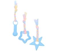 DECHOUS 3 Pièces Mâcher Compact TPR pour Chiot, Résistant et Petit | Petite Forme Adorable, pour Chien et Puppy, Tpr, Aide à L’exercice Réduire les Mauvais Comportements