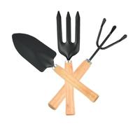 DECHOUS 3 pièces Outils de Jardinage Truelle Râteau et Pelle Robuste pour Plantes Kit Pratique pour Jardin Intérieur et Extérieur
