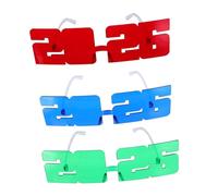 DECHOUS 3 Pièces Party Glasses Transparent Pc Material Lightweight Graduation Christmas Photo Props For Year's Eve And Themed Events