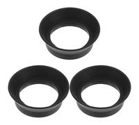 DECHOUS 3 Pièces Protecteur D'oculaire en Caoutchouc Souple Œilletons Binoculaires Noir Anti-lumière, Compatibilité, pour Jumelles et Télescopes, Usage Scientifique et Laboratoire