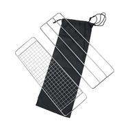 DECHOUS 3 pièces Set Grille Barbecue INOX avec Grillage Anti-Chute pour Cuisson Plein Air Pratique et Sécurisée pour Steak Poisson Légumes Camping