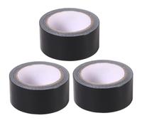 DECHOUS 3 Rouleaux Ruban Adhésif Résistant Noir, Simple Face | Plastique, Haute Viscosité et Forte Ténacité, pour Industrie et Réemballage, Rouleaux Pratiques