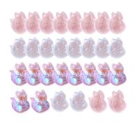 DECHOUS 30 Breloques Pendentifs Renard en Cristal de Verre pour Création de Bijoux DIY 30 Pièces Accessoires pour Colliers Bracelets et Boucles D’Oreilles