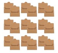 DECHOUS 30 Pièces Boîte de Rangement Marron pour Cartes de Visite en | Rangement Classé, Usage Maison et Chambre, Finition Délicate, Entretien Facile