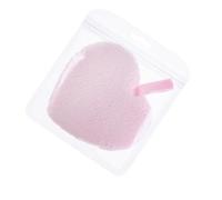 DECHOUS 3Pcs Tampons Démaquillants Réutilisables en Tissu Forme Cœur Rose, Lavables pour Nettoyage Visage, pour Maquillage Féminin