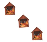 DECHOUS 3pièces Autocollant Mural Animal Carton Pour Chambre Décoration Murale Créative Et Colorée De Poulet Pour Salon Et Chambre à Coucher Facile à Appliquer Et