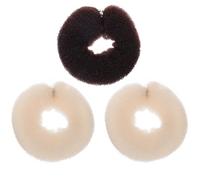 DECHOUS 3pièces Lot de Bigoudis Nylon et Cuivre pour Chignon Queue de Cheval Coiffure DIY