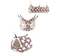 DECHOUS 3pièces Nids pour Hamsters et Petits Animaux Abris Suspendus pour Cage Maison pour Hamsters et Rats Accessoires de Jeu et Repos