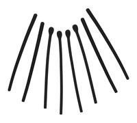 DECHOUS 4 Paires de Manchons en Silicone Antidérapants Adaptés aux Branches Cylindriques de 0,9 à 1,2mm Coussinets D'oreille Confortables Noirs pour Branches de Lunettes Usage Quotidien