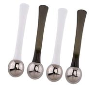 DECHOUS 4 pièces Applicateur Massage Yeux Alliage de Zinc Cuillère pour Crème Contour des Yeux Masseur Visage Usage Maison et Salon Design Ergonomique Confortable