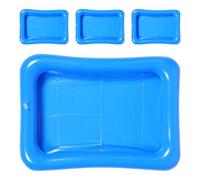 DECHOUS 4 pièces Bac à Sable Gonflable Flottant pour Garçon Fille Jeu de Interactif avec Balles Océaniques Piscine Portable pour Extérieur Piscine Garçon Fille
