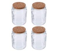 DECHOUS 4 Pièces Bocal à Prières Inspirantes Bocal à Prières Espoir en Verre et Bois Compact pour Notes Personnelles Noël Chrétiens Hommes Voyage