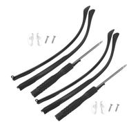 DECHOUS 4 Pièces Bras de Lunettes Universels en Tr90 Noir Accessoires de Rechange Faciles à Installer pour Lunettes et Support de Branche Solide