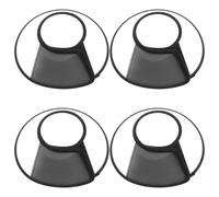 DECHOUS 4 Pièces Collier Anti-Morsure pour Animaux, Protège-Cou pour Chat, Transparent, Réglable, Plastique, pour Chats et Lapins, Après Chirurgie, Propriétaires D’Animaux