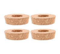 DECHOUS 4 pièces Couvercles Bois pour Culture Hydroponique avec Bouchon Bois pour Vase Verre Couvercle Creux pour Pot Verre Fleurs Protection et Ventilation pour Culture Hydroponique