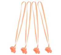 DECHOUS 4 pièces Pince-Nez Natation Professionnel Latex avec Sangle Antidérapante Confortable et Résistant à Usure pour Nageurs Adultes Protection Eau et Maintien Sécurisé