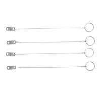 DECHOUS 4 pièces Pinces de Sécurité Acier Inoxydable avec Câble Anti-Perte pour Bateau Accessoires Quincaillerie Résistants et Faciles à Installer