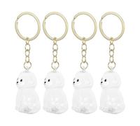 DECHOUS 4 Pièces Porte-clés pour Animaux, Boîte à Souvenirs de Poils d'animaux en Abs, Pendentif Transparent, Léger, pour Chats et Cendres, Usage Quotidien et Voyage
