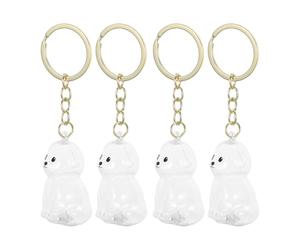 DECHOUS 4 Pièces Porte-clés pour Animaux, Boîte à Souvenirs de Poils d'animaux en Abs, Pendentif Transparent, Léger, pour Chats et Cendres, Usage Quotidien et Voyage