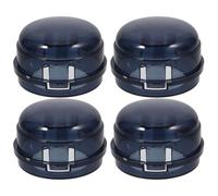 DECHOUS 4 pièces Protège Boutons Cuisinière Noir Protection Gazinière Sécurité Garçon Fille Couvercles Anti-dérapants Compatible Piano Cuisson Gaz