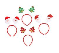 DECHOUS 4 Pièces Serre-tête Sapin de Noël Accessoires de Coiffure de Noël Bandeau Décoratif