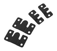 DECHOUS 4 Pièces Support Suspendre pour Cadres Photo Noir en Galvanisation Design D'interverrouillage de Précision, Robuste pour Divers Matériaux Muraux et Environnements Domestiques