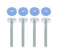 DECHOUS 4 Pièces Vis Filetées M10 X 80 MM pour Kit de Barrière D’Escalier sans Perçage Accessoires de Fixation Bleus pour Barrière Garçon et Filles Vis de Rechange Stables et