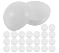 DECHOUS 40 Boules de Tirage Sort en PVC Blanc, Légères et Faciles à Saisir, 4 Cm, Ouvrables pour Jeux et Divertissements, Lot de 40 Pièces Pratiques à Stocker
