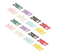 DECHOUS 40 Pièces Breloques 2027 en Alliage pour Bijoux, Pendentifs | Bords Plats, Finition Métallique Lisse, Faciles à Superposer, pour Création Festive et Remise de Diplôme