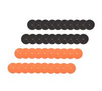 DECHOUS 40 pièces Cloning Collars Inserts EVA Sponges for Soilless Cultivation Hydroponic Gardening and Orange