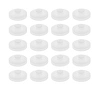 DECHOUS 40 Poulies à Double Couche en Plastique Blanc pour Poulie Poulie Mécanique Petite de Vitesse Stable Compatibles Véhicules Télécommandés Robotique et Jouets Portables