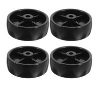 DECHOUS 4pcs roulettes de Terrasse pour Chauffage de Parasol en PP Noir 3 Pouces Stabilité Renforcée et Installation Rapide pour Usage Extérieur sur Patios