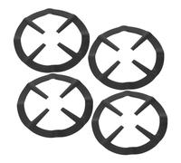 DECHOUS 4pièces Anneaux Pour Cuisinière à Gaz Support Pour Petit Ustensile Adaptateur Pour Brûleur à Gaz Lot De Noir