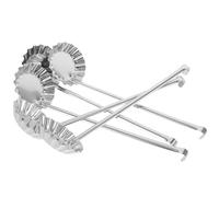 DECHOUS 5 Moules à Snacks Inox Antiadhésifs Cuillère à Huile à Long Manche, Lot de 5 Pièces pour Beignets de Radis, Pommes de Terre et Crevettes, Ustensiles la Cuisine Pratiques