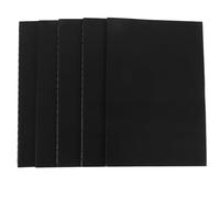 DECHOUS 5 Pièces Cahiers Blancs sans Lignes avec Couverture Kraft pour Croquis et Notes Pages par Carnet Carnets de Dessin Adaptés pour École Travail et Voyage