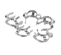 DECHOUS 5 Pièces Pince en Acier Inoxydable pour Tube à Essai Clips de Fixation Robustes, Support Stable et Compatible pour Verrerie Scientifique en Expérience de Chimie