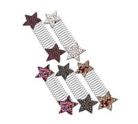 DECHOUS 5 pièces Pinces à Cheveux Invisibles avec Étoiles Barrettes Latérales Multicolores pour Femmes Maintien sans Trace pour Coiffures Élégantes et Chignons