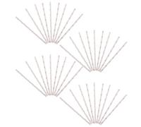 DECHOUS 50 Bâtonnets en Papier Rayés 30 CM pour Barbe à Papa - Supports Biodégradables Certifiés Alimentaire Compatibles Machines Automatiques Fêtes Foraines et Loisirs Créatifs