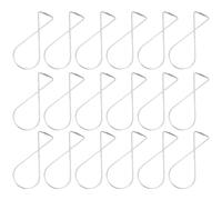 DECHOUS 50 Pièces Crochets pour Plafonds Suspendus en Acier Galvanisé | Argenté, Antirouille, sans Dommage Mural ni Plafond, pour Petites Plantes et Œuvres D'art